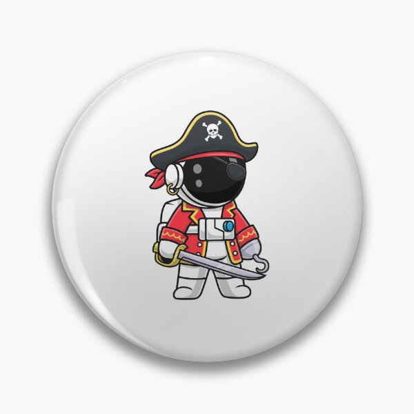 Item preview, Cute Astronaut Pirate Space Captain With Sword And Hook designed and sold by wonyqp.