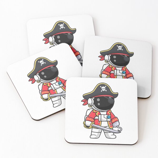 Item preview, Cute Astronaut Pirate Space Captain With Sword And Hook designed and sold by wonyqp.