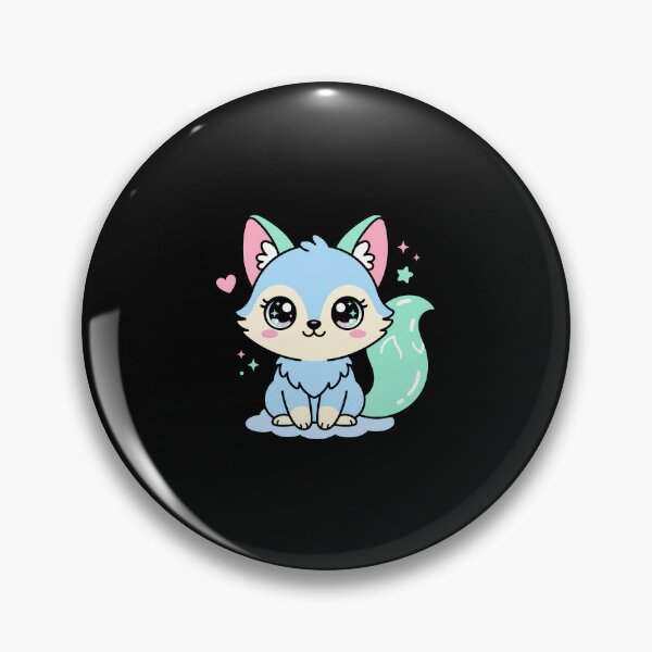 Item preview, Cute Kawaii Blue Fox Baby Animal Art designed and sold by sky11PP.