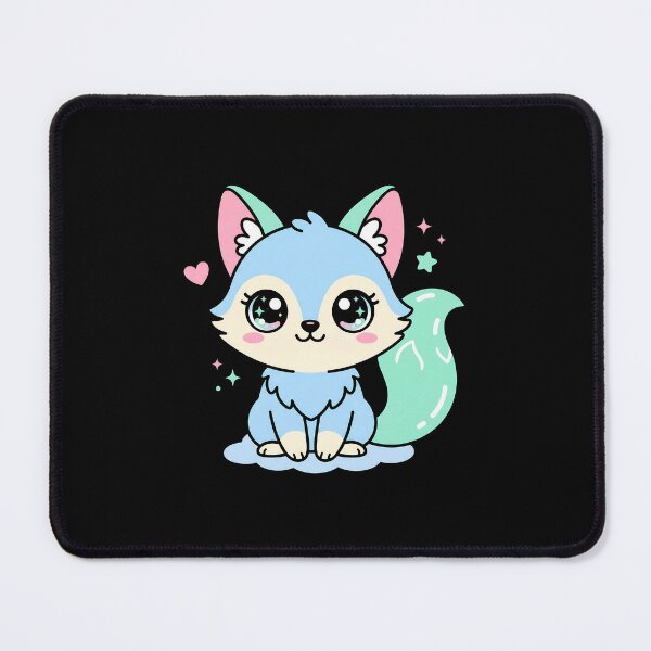 Item preview, Cute Kawaii Blue Fox Baby Animal Art designed and sold by sky11PP.