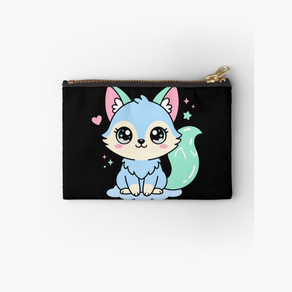 Item preview, Cute Kawaii Blue Fox Baby Animal Art designed and sold by sky11PP.