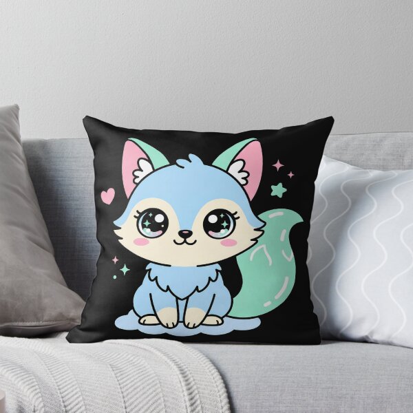 Item preview, Cute Kawaii Blue Fox Baby Animal Art designed and sold by sky11PP.