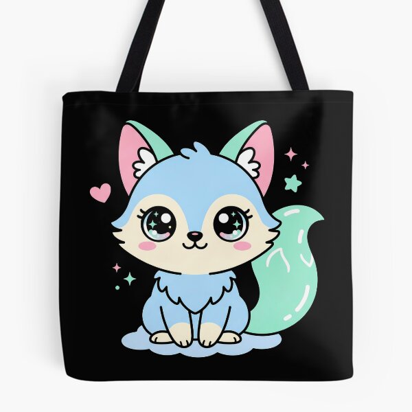 Item preview, Cute Kawaii Blue Fox Baby Animal Art designed and sold by sky11PP.