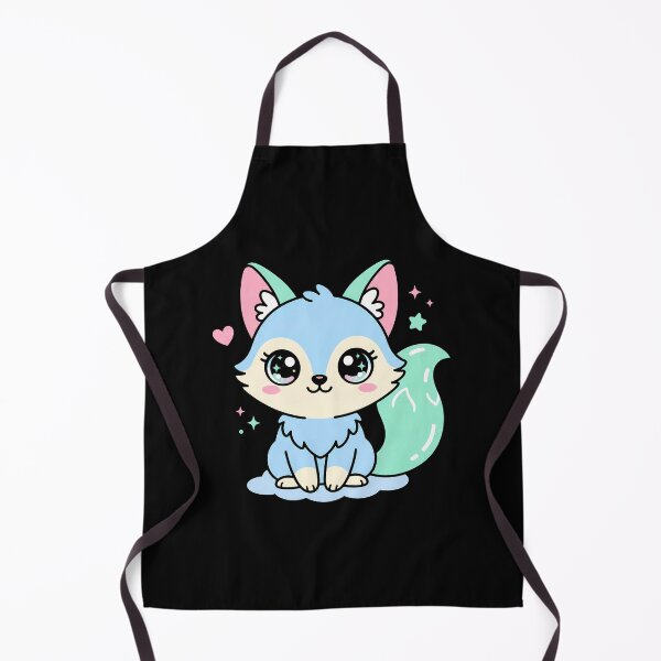 Item preview, Cute Kawaii Blue Fox Baby Animal Art designed and sold by sky11PP.