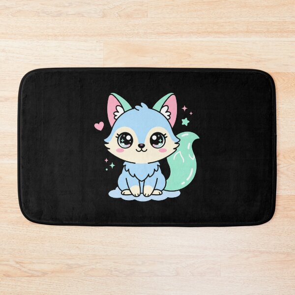Item preview, Cute Kawaii Blue Fox Baby Animal Art designed and sold by sky11PP.