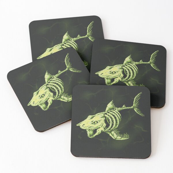 Item preview, Full Skelly Shark Render (Green)  designed and sold by AnubisAltarArt.