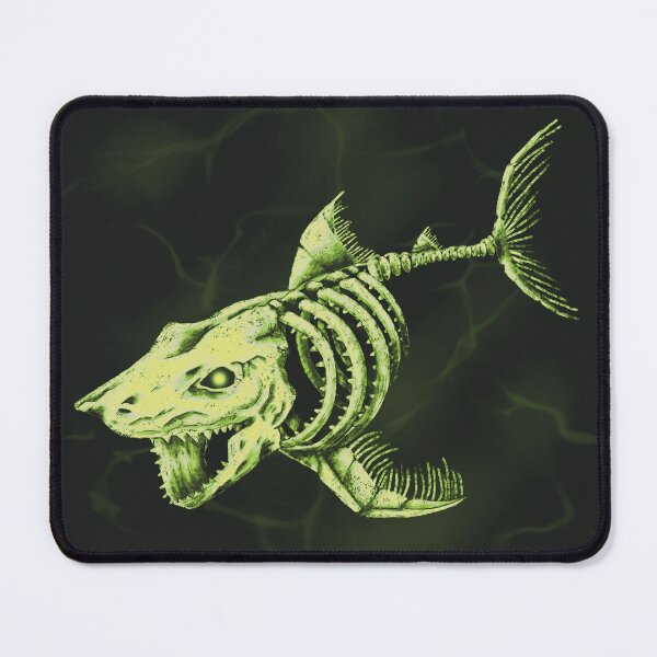 Item preview, Full Skelly Shark Render (Green) designed and sold by AnubisAltarArt.