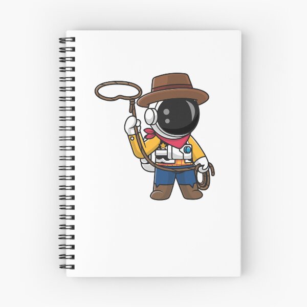 Item preview, Cute Astronaut Cowboy Space Ranger With Lasso Cartoon designed and sold by wonyqp.