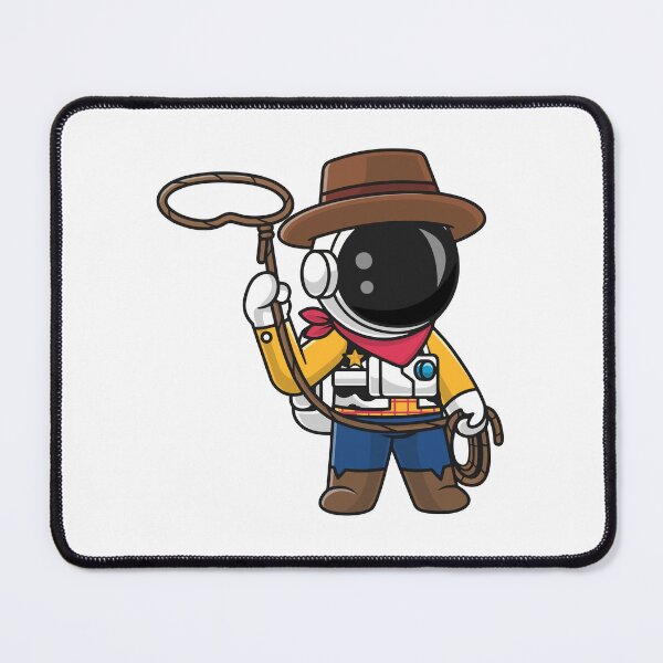 Item preview, Cute Astronaut Cowboy Space Ranger With Lasso Cartoon designed and sold by wonyqp.