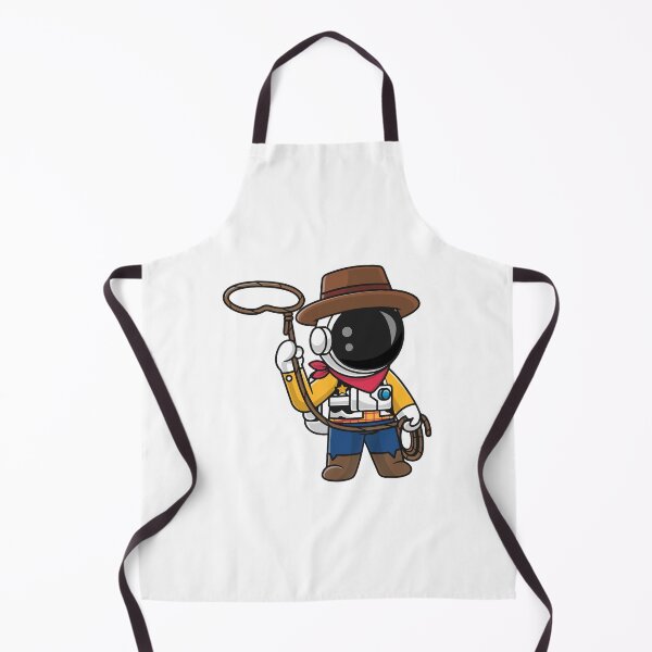 Item preview, Cute Astronaut Cowboy Space Ranger With Lasso Cartoon designed and sold by wonyqp.