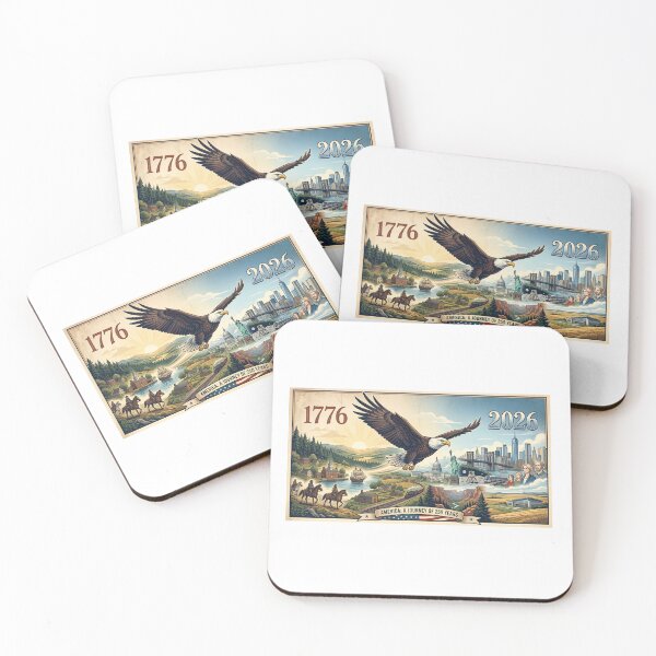 Item preview, America 250 Years: A Journey from 1776 to 2026 Patriotic Eagle Heritage designed and sold by NicoVeithen.