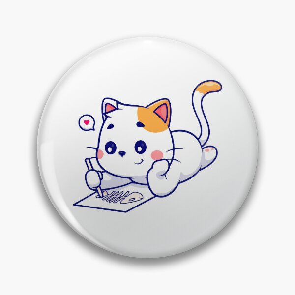 Artikelvorschau, Niedliche Katzenzeichnung, Fischgrätenskelett, Kawaii-Künstler-Cartoon entworfen und verkauft von wonyqp.