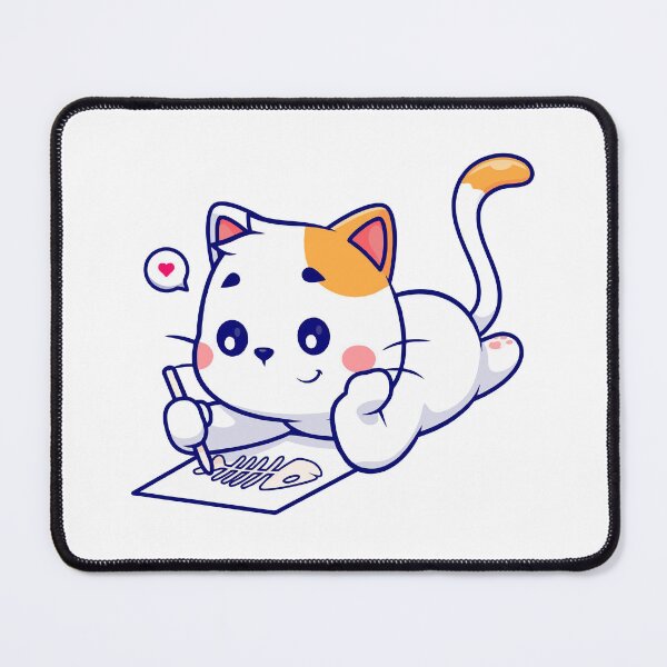 Item preview, Cute Cat Drawing Fish Bone Skeleton Kawaii Artist Cartoon designed and sold by wonyqp.