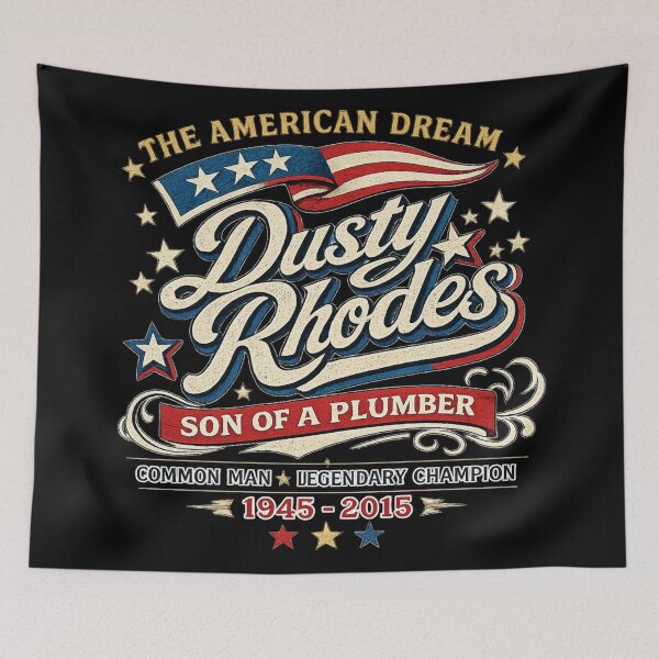 Item preview, Dusty Rhodes The American Dream Son of a Plumber Vintage Wrestling Tribute T-Shirt designed and sold by The Irish Whip.