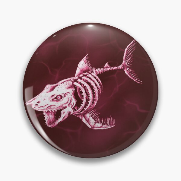 Item preview, Full Skelly Shark Render (Deep Red)  designed and sold by AnubisAltarArt.