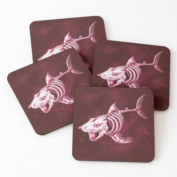 Item preview, Full Skelly Shark Render (Deep Red)  designed and sold by AnubisAltarArt.
