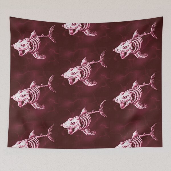 Item preview, Full Skelly Shark Render (Deep Red)  designed and sold by AnubisAltarArt.