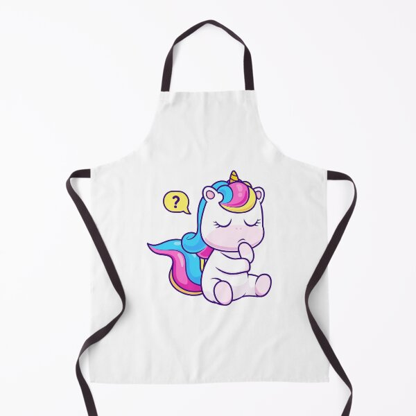 Item preview, Cute Confused Unicorn Thinking With Question Mark Cartoon designed and sold by wonyqp.
