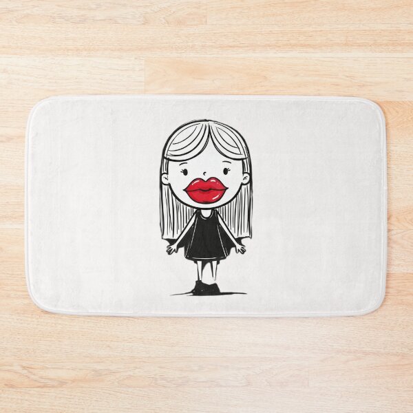 Item preview, Funny Red Lips Shirt Big Lips Cartoon Girl T-Shirt, Cute Diva Graphic Tee Gift for Her, Quirky Fashion Tee designed and sold by pipolabco.