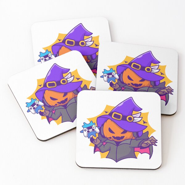 Item preview, Cute Pumpkin Gamer Witch Halloween Chibi Illustration designed and sold by wonyqp.