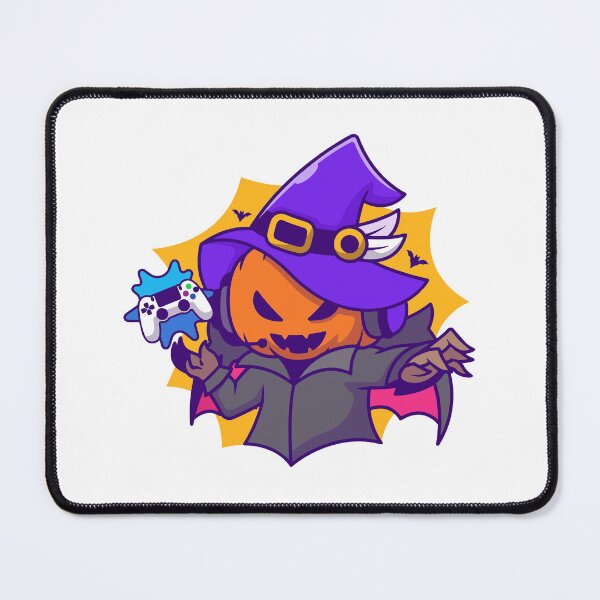 Item preview, Cute Pumpkin Gamer Witch Halloween Chibi Illustration designed and sold by wonyqp.