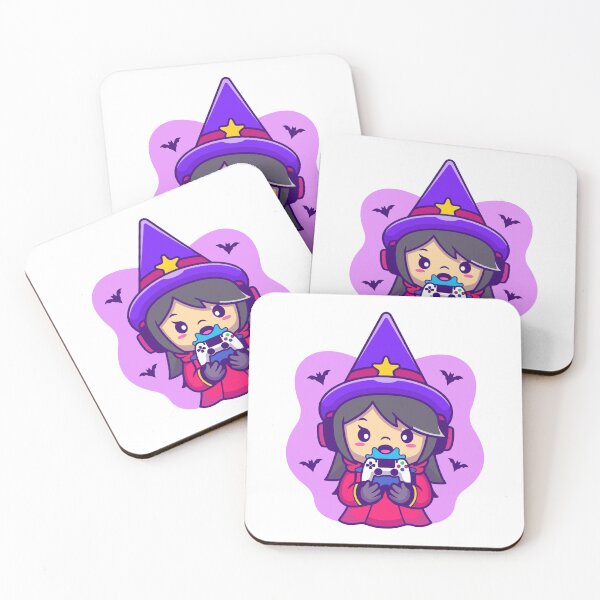 Item preview, Cute Anime Witch Gamer Girl Halloween Illustration designed and sold by wonyqp.