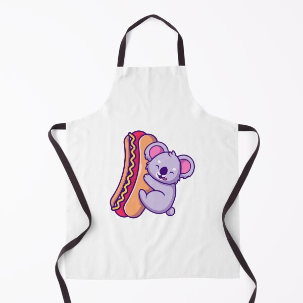 Item preview, Cute Koala Hugging Giant Hot Dog Fast Food Illustration designed and sold by wonyqp.