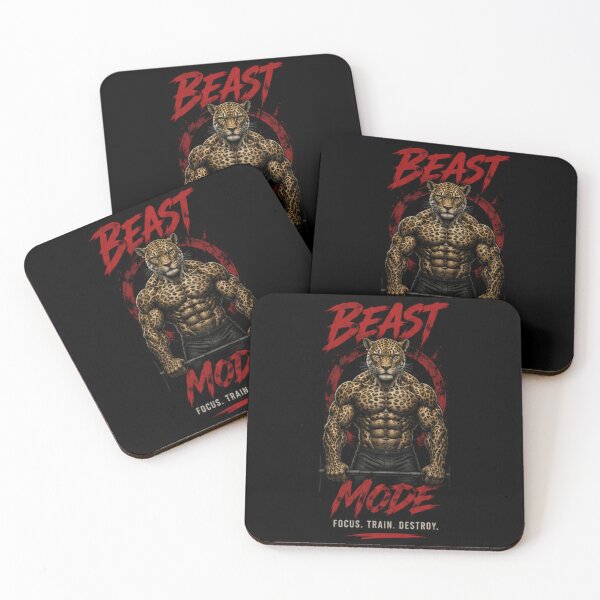Item preview, BEAST MODE Gym motivation designed and sold by DailyQuestPrint.