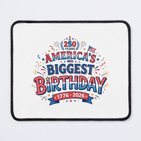 Item preview, America's Biggest Birthday 1776-2026 - Festive USA 250th designed and sold by NicoVeithen.