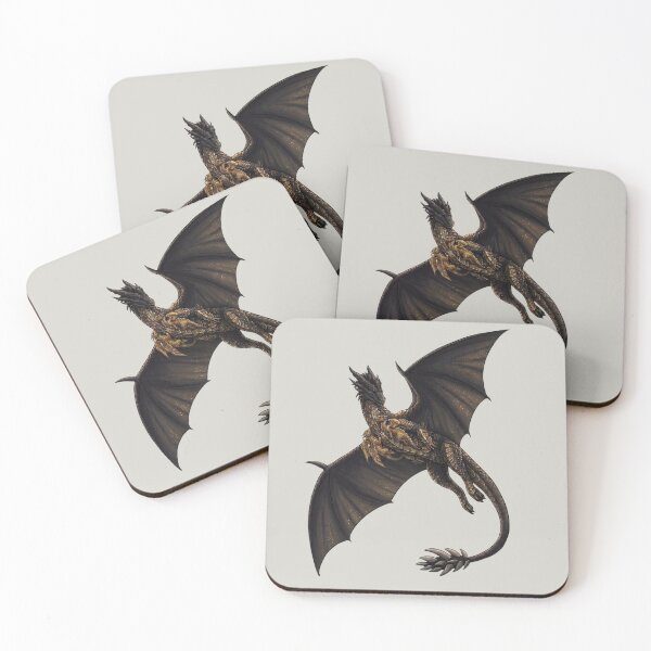 Item preview, Xaden’s Shadow & Gold | Dark Fantasy Dragon designed and sold by Drukva.