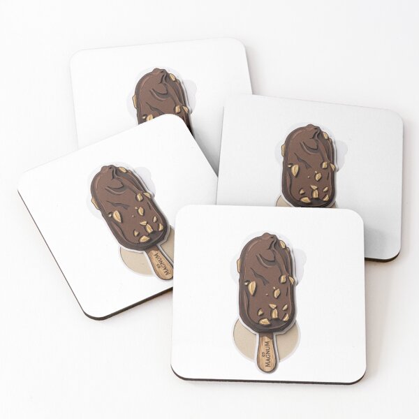 Item preview, Chocolate Almond Ice Cream Bar Sticker designed and sold by rissershop.