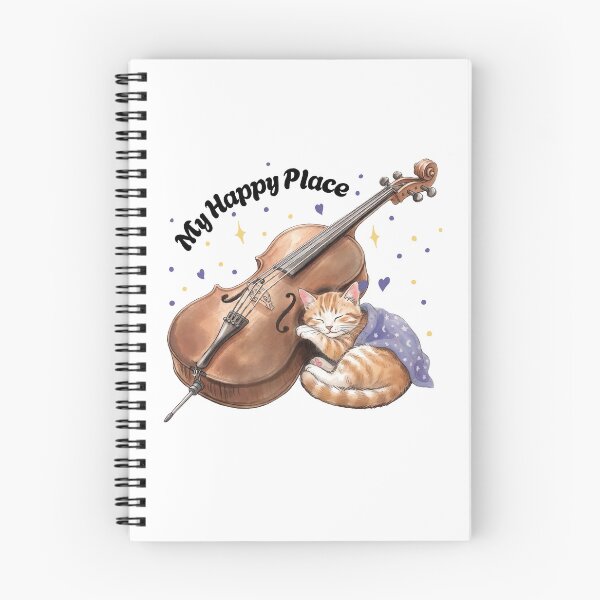 Item preview, Whimsical Sleeping Kitten with Cello designed and sold by PaigePolyArt.