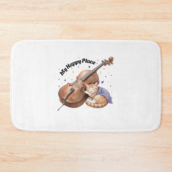 Item preview, Whimsical Sleeping Kitten with Cello designed and sold by PaigePolyArt.