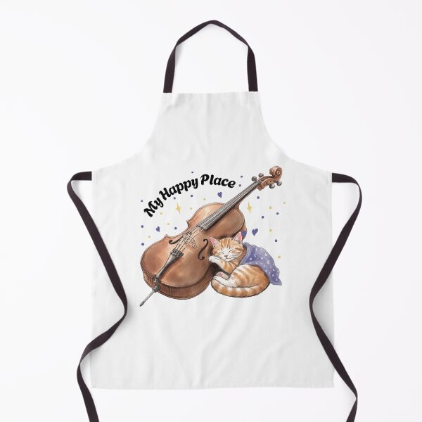 Item preview, Whimsical Sleeping Kitten with Cello designed and sold by PaigePolyArt.