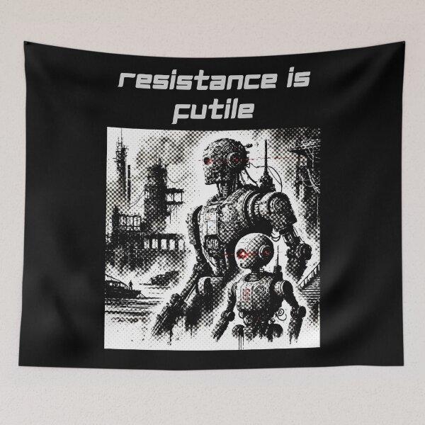 Item preview, Humanoid robot AI Robots Future Tech Design | The Bots Are Coming Futuristic Android Art designed and sold by TEEJAMBOREE.