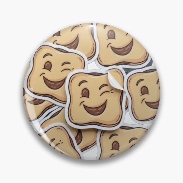 Item preview, Cute Winking Toast Cute Food Emoji Sticker designed and sold by rissershop.