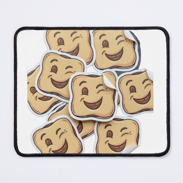 Item preview, Cute Winking Toast Cute Food Emoji Sticker designed and sold by rissershop.