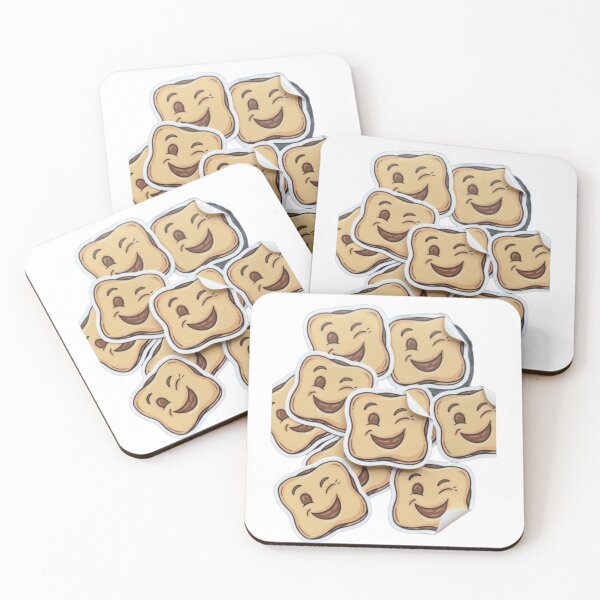 Item preview, Cute Winking Toast Cute Food Emoji Sticker designed and sold by rissershop.
