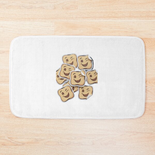 Item preview, Cute Winking Toast Cute Food Emoji Sticker designed and sold by rissershop.