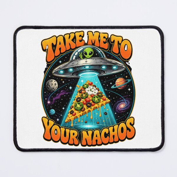 Item preview, Take Me To Your Nachos T-Shirt, Funny Taco Tuesday Gift, Alien Food Lover Graphic Tee, Mexican Snack Humor Shirt designed and sold by pipolabco.