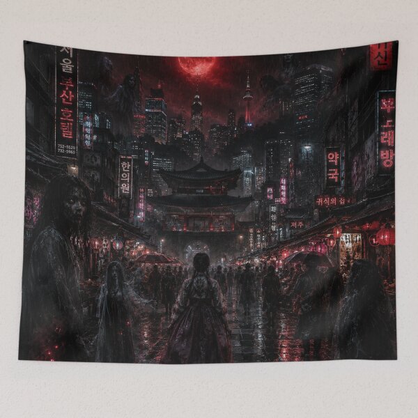 Item preview, The Crimson Spirit Market | Seoul Gothic Horror designed and sold by kabucino.