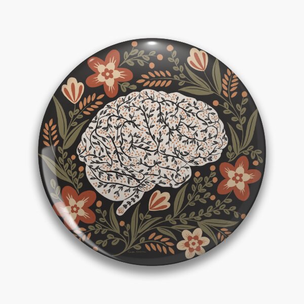 Item preview, Mind & Meadow - Gothic Floral Brain Anatomy - Harvest designed and sold by heidiherreraart.