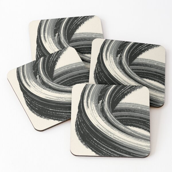 Item preview, Thick Brush Curve | Textured Minimal Ink Art designed and sold by SlowRegardArt.