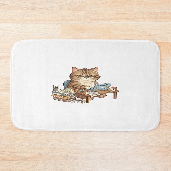 Item preview, Grumpy Office Cat designed and sold by NicoVeithen.