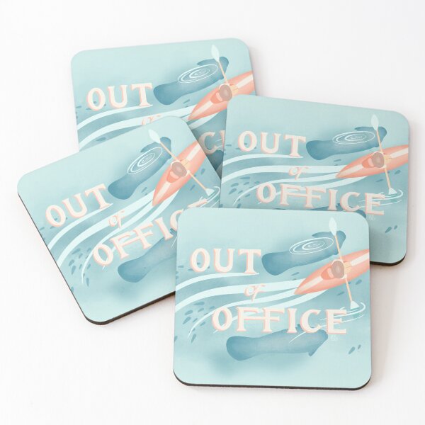 Item preview, "Out of Office" Manatees designed and sold by birchandbirdbk.