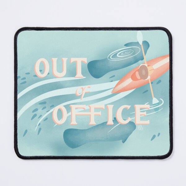 Item preview, "Out of Office" Manatees designed and sold by birchandbirdbk.