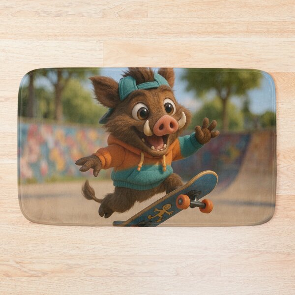 Item preview, Skater Wild Boar designed and sold by Sillytoe.