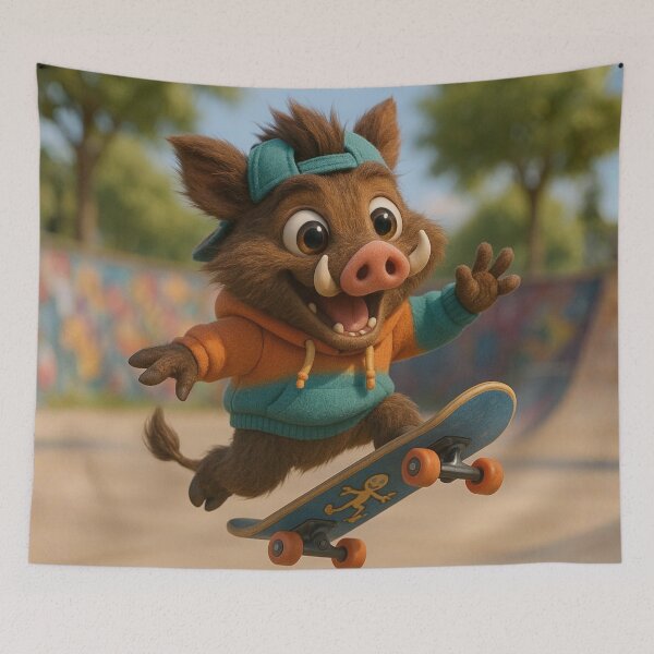 Item preview, Skater Wild Boar designed and sold by Sillytoe.