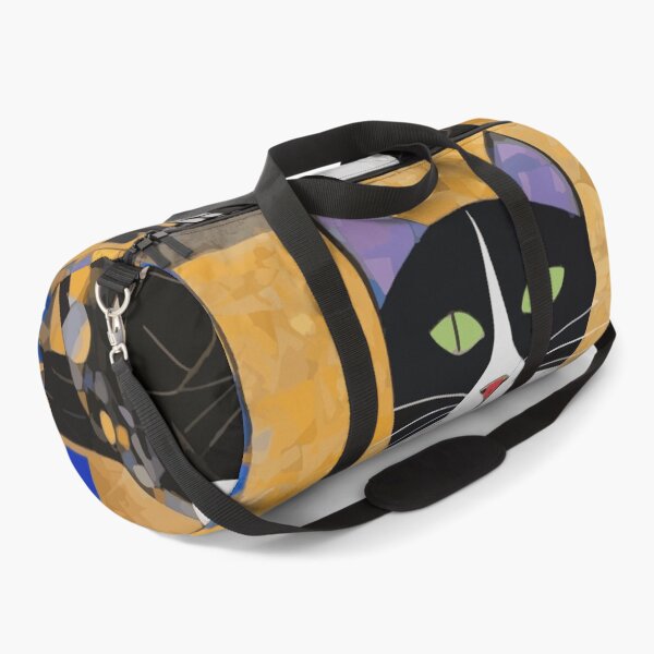 Item preview, Gustav Klimt Tuxedo Cat with Colorful Geometric Background  designed and sold by Vicky Brago-Mitchell®.