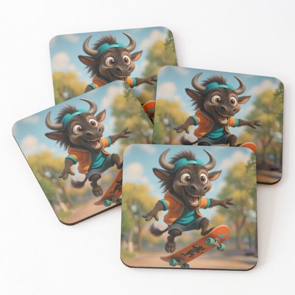 Item preview, Skater Wildebeest designed and sold by Sillytoe.